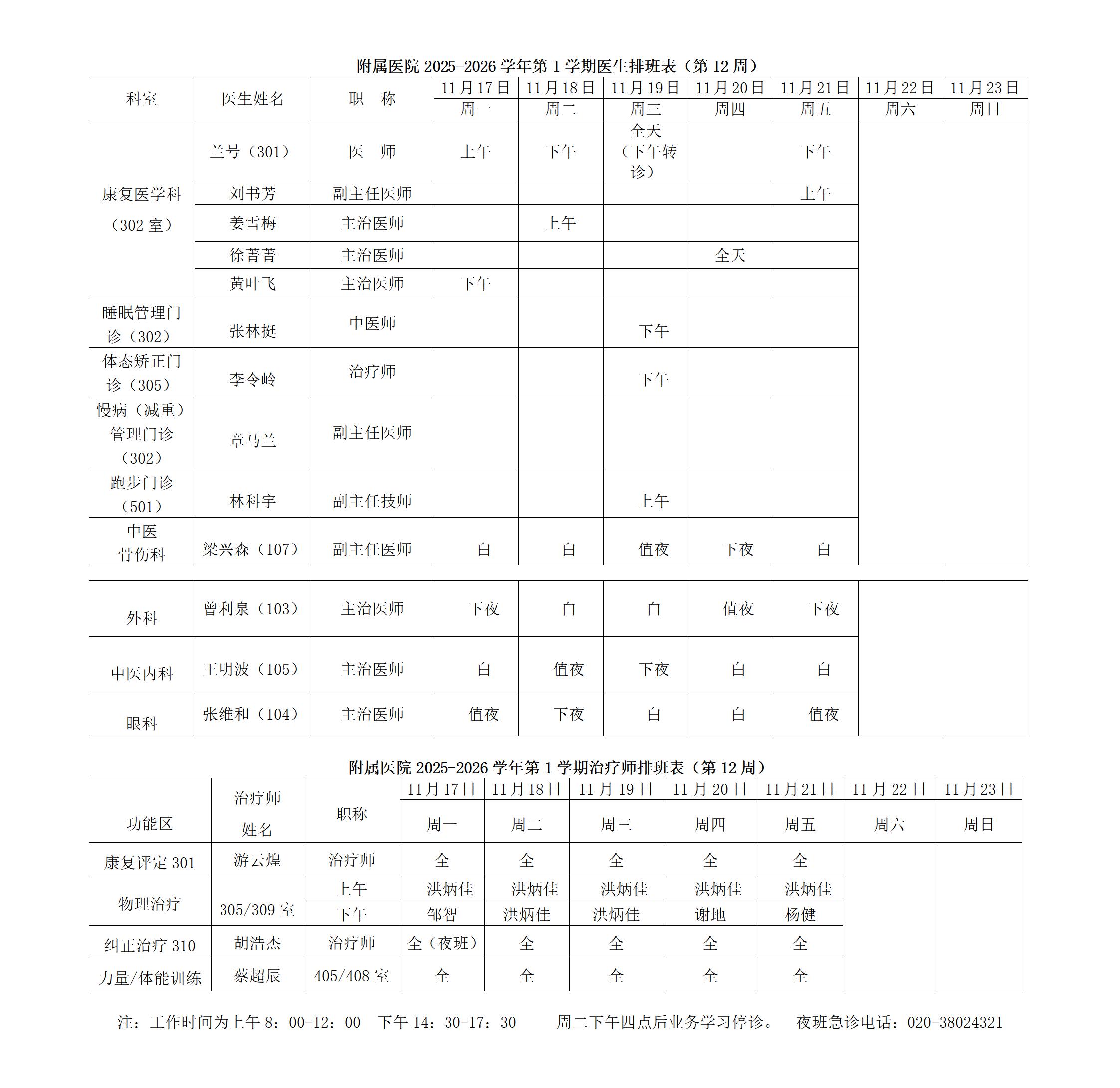 附属体育医院出诊信息表（第12周)_01.jpg